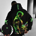 Men's Hoodie Sweater Roronoa Zoro Japanese Anime Spring and Autumn Punk Boy Children's Long Sleeve Parent-Child Wear