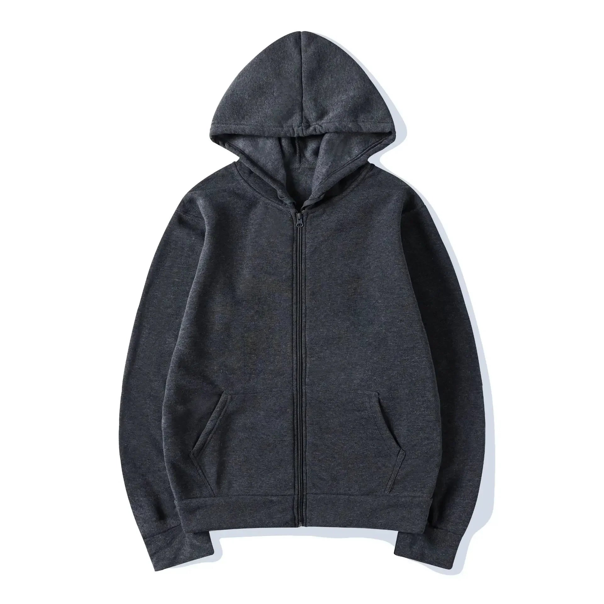 Men's Zip Up Hoodies Casual Zipper Jacket Coats Women Fleece Autumn Winter Harajuku Gothic Hooded Sweatshirts Sports Streetwear
