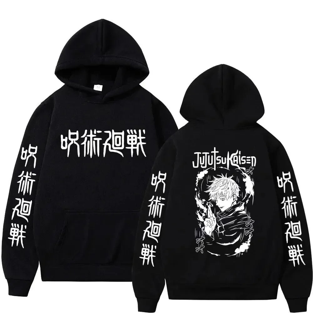 hoodies for man 3D Anime Satoru Gojo Printing Hooded Men Women Hoodies Prevalent Harajuku Manga Unisex Sweatshirt Men's clothing