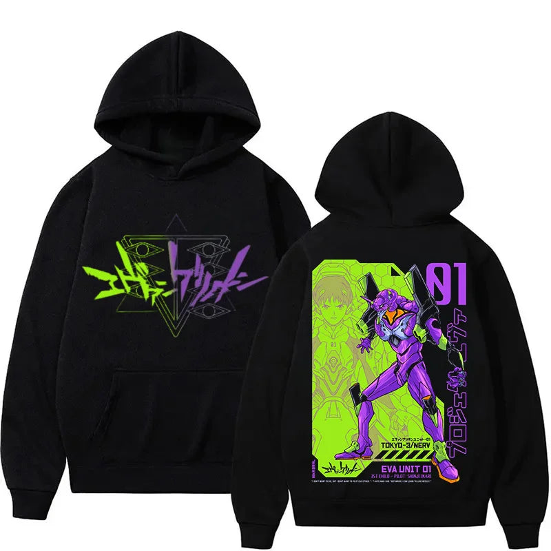 Hoodies Anime Men Hoodie Sweatshirts Casual Long Sleeve Pullovers Hooded Sweater Cartoon Warm Hoody Tops Gifts