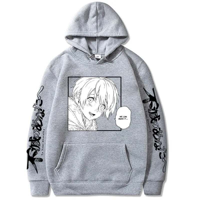 Japanese Anime Fushi We Can Make It To Your Eternity Men's Hoodie Sweatshirt Fashion Brand Design Pullover Fleece Streetwear Top
