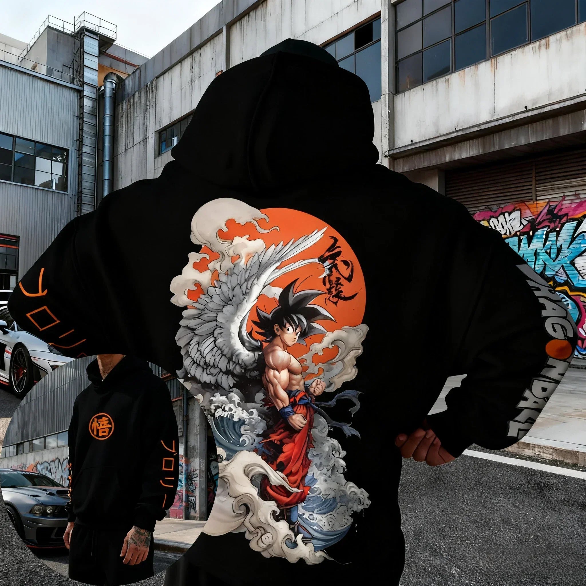 Printed Hoodie  Spring/Autumn New Men's and Women's Harajuku Large Daily Casual Parent Child Top