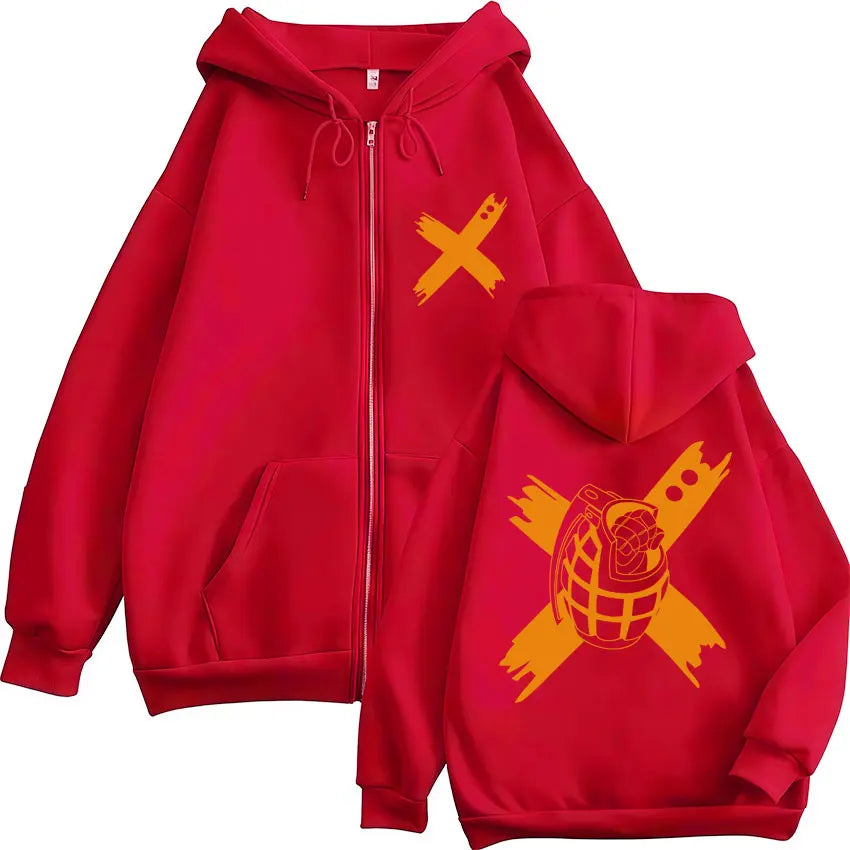 Japan Anime My Hero Academia Zip Up Hoodies Harajuku Fashion Manga Vintage Sweatshirt Men Women Fleece Oversized Tracksuit Coats