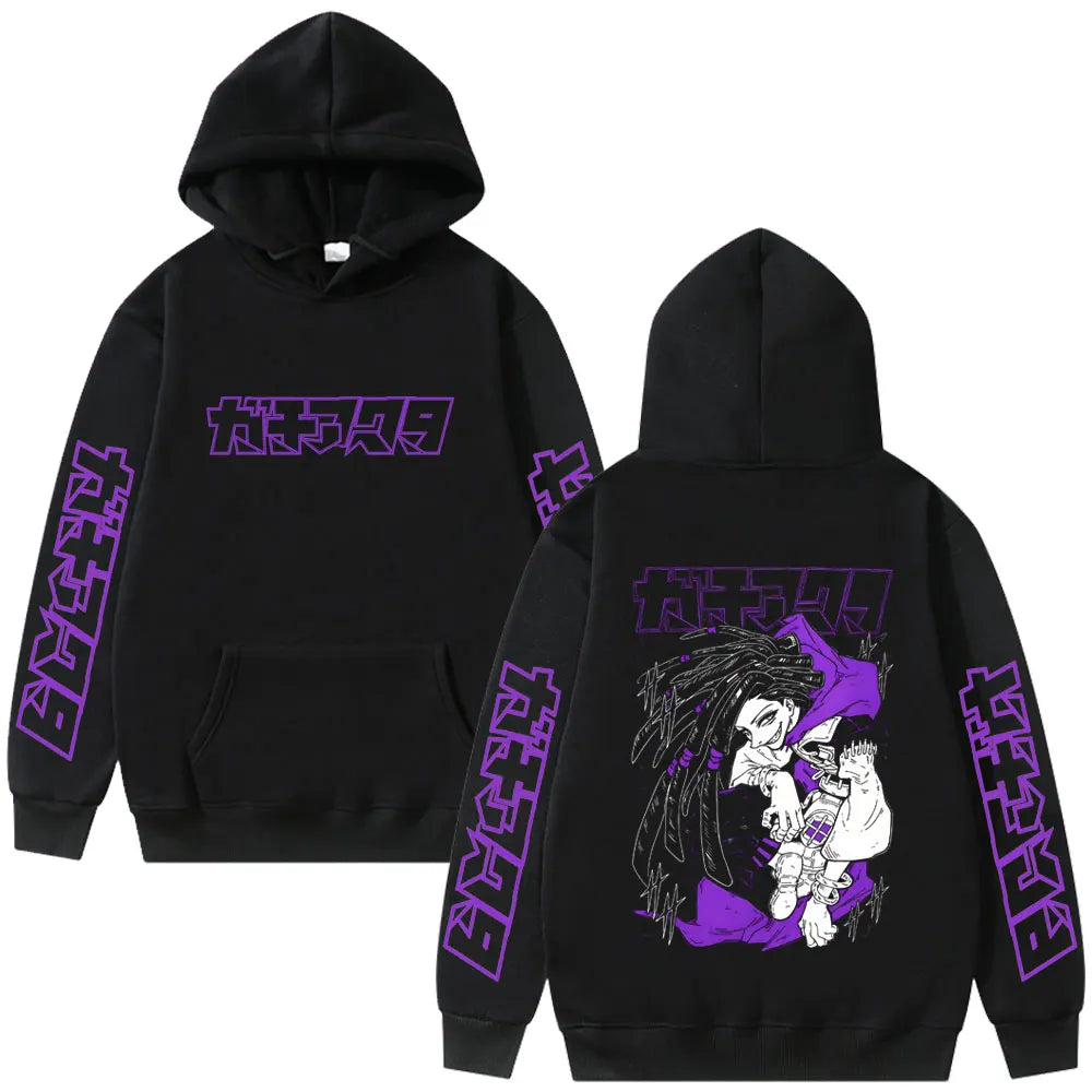 New Polyester Gachiakuta Graphic Hoodie Unisex Anime Print Casual Hooded Pullover Streetwear Tops