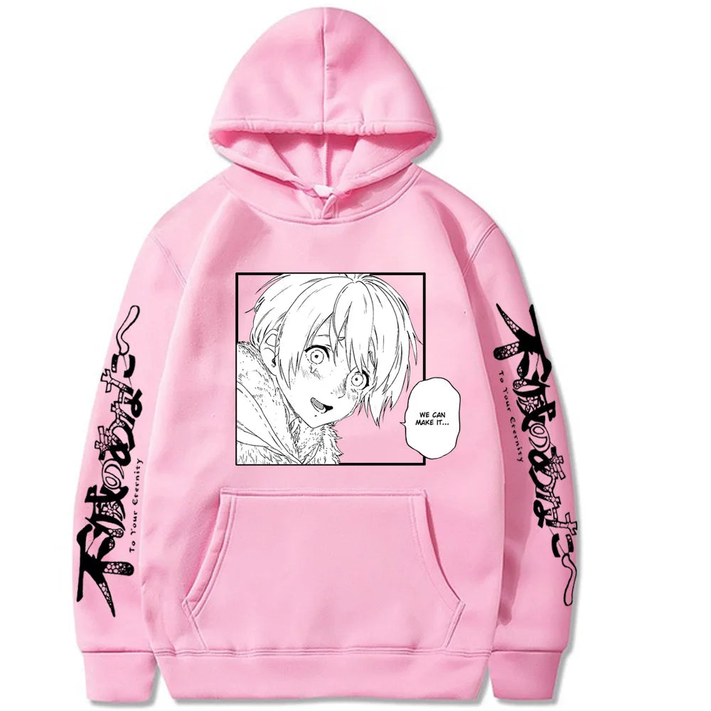 Japanese Anime Fushi We Can Make It To Your Eternity Men's Hoodie Sweatshirt Fashion Brand Design Pullover Fleece Streetwear Top