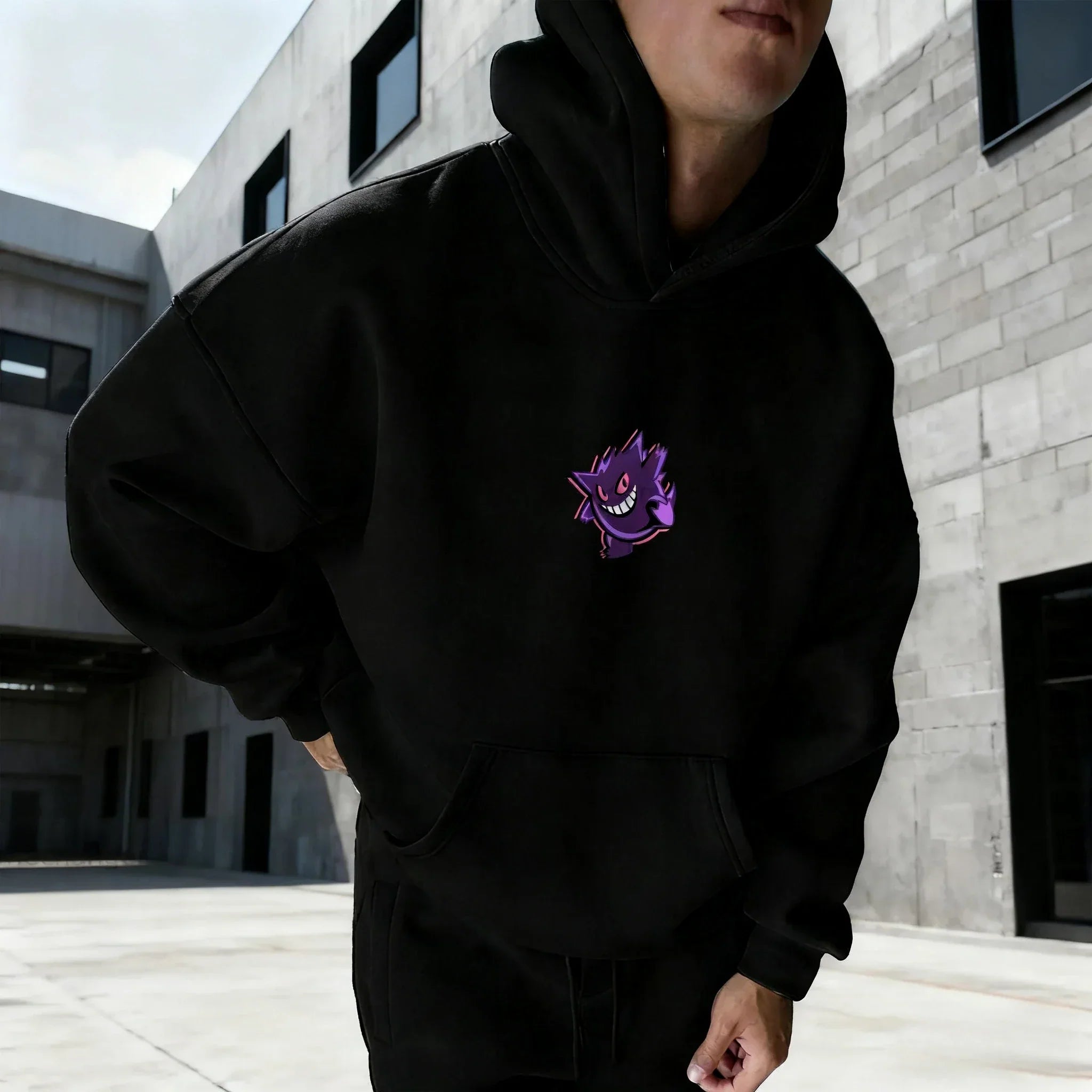 Anime Co Branded Hoodie 2025 Autumn/Winter New Harajuku Men's and Women's Large Loose Casual Parent Child Sweater Top