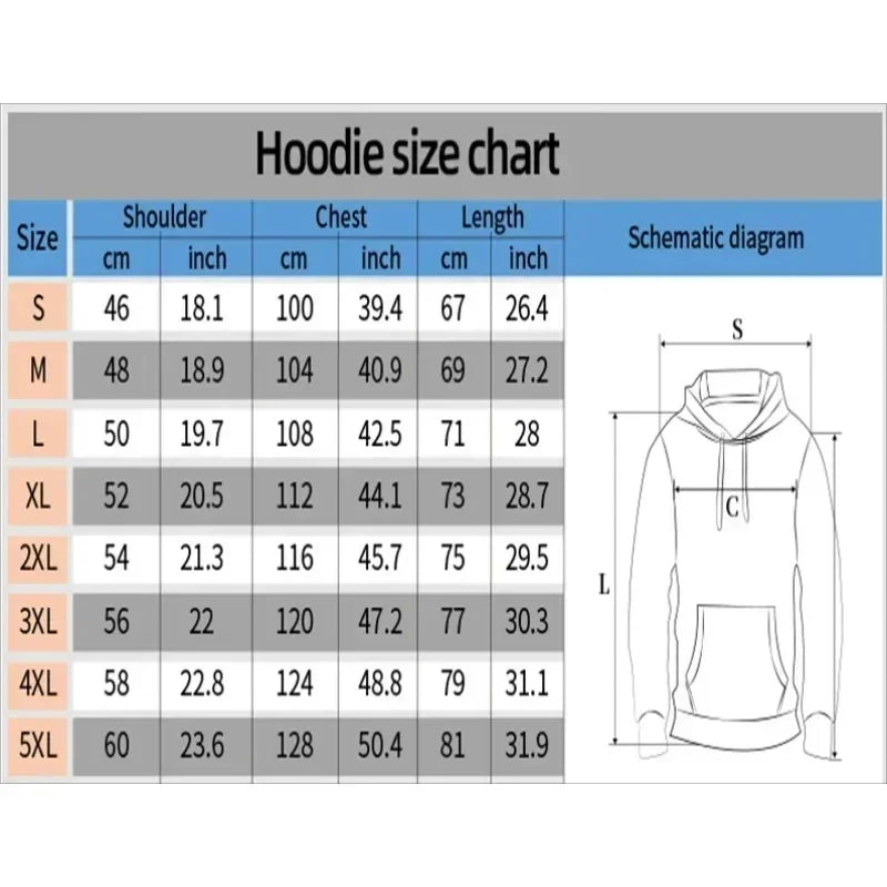 Men's Hoodie 2025 Autumn/Winter Anime Gyarados Print Loose Street Casual Japanese Trendy Versatile Original Jumper Top
