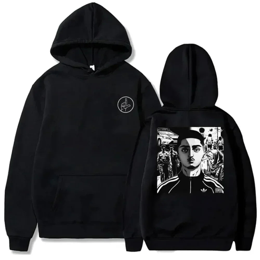 Print Hoodies Women Fleece Sweatshirt Hip Hop Casual Hoodie Vintage Pullovers Loose Y2k Clothes Women Sweatshirt