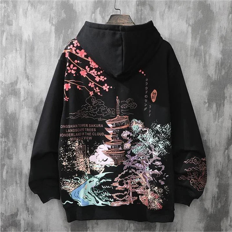 hoodie y2k clothes harajuku Men's anime hip-hop japanese streetwear Sweatshirt hoodies men kpop