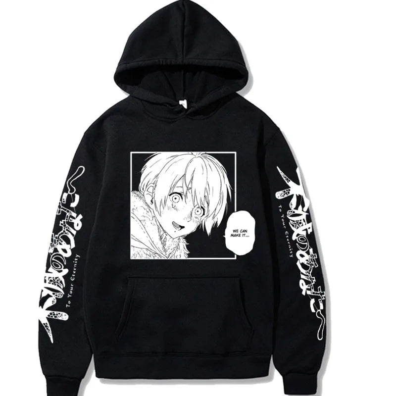 Japanese Anime Fushi We Can Make It To Your Eternity Men's Hoodie Sweatshirt Fashion Brand Design Pullover Fleece Streetwear Top