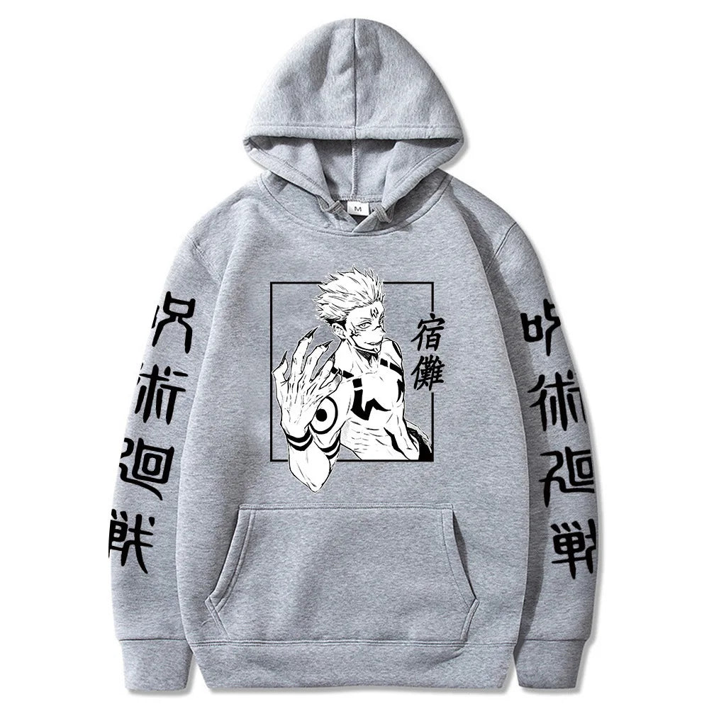 Jujutsu Kaisen Anime Ryomen Sukuna  Clothes Hooded Sweatshirts Cosplay Streetwear Hoodie Tops Birthday Gifts