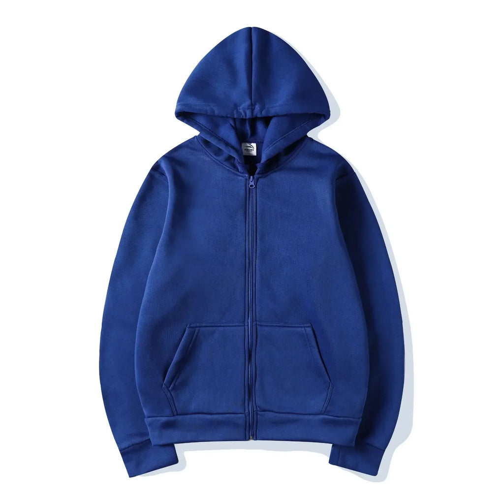 Men's Zip Up Hoodies Casual Zipper Jacket Coats Women Fleece Autumn Winter Harajuku Gothic Hooded Sweatshirts Sports Streetwear