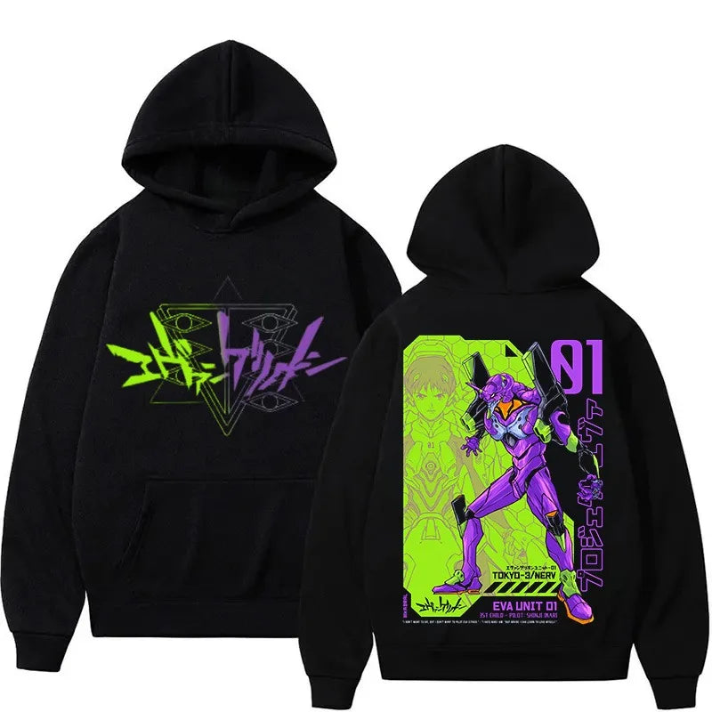 Hoodies Anime Men Hoodie Sweatshirts Casual Long Sleeve Pullovers Hooded Sweater Cartoon Warm Hoody Tops Gifts