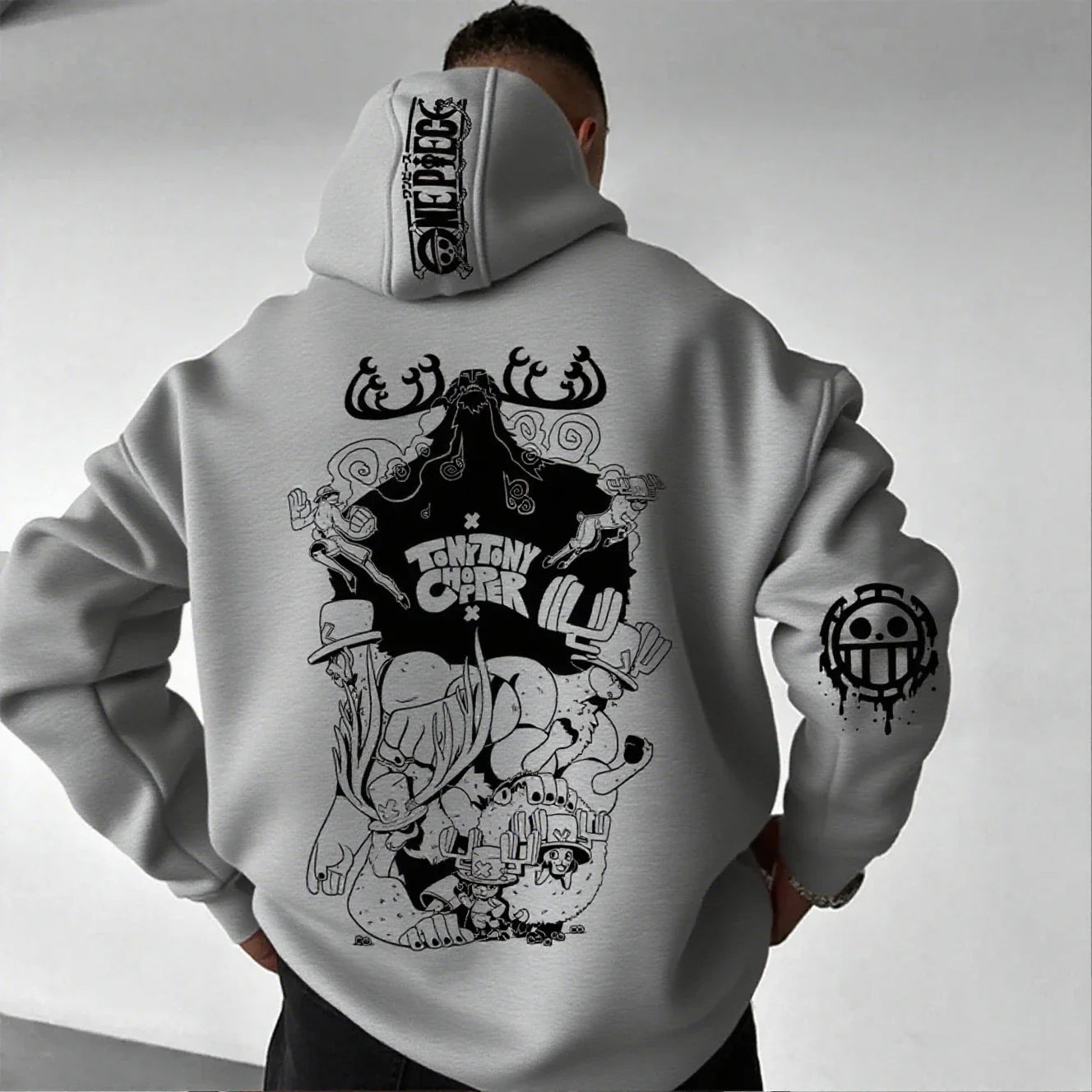 One Piece Chopper Anime Hoodie Men Women Pullover Sweatshirt Graphic Print Streetwear Casual New Spring Autumn Long Sleeve Top